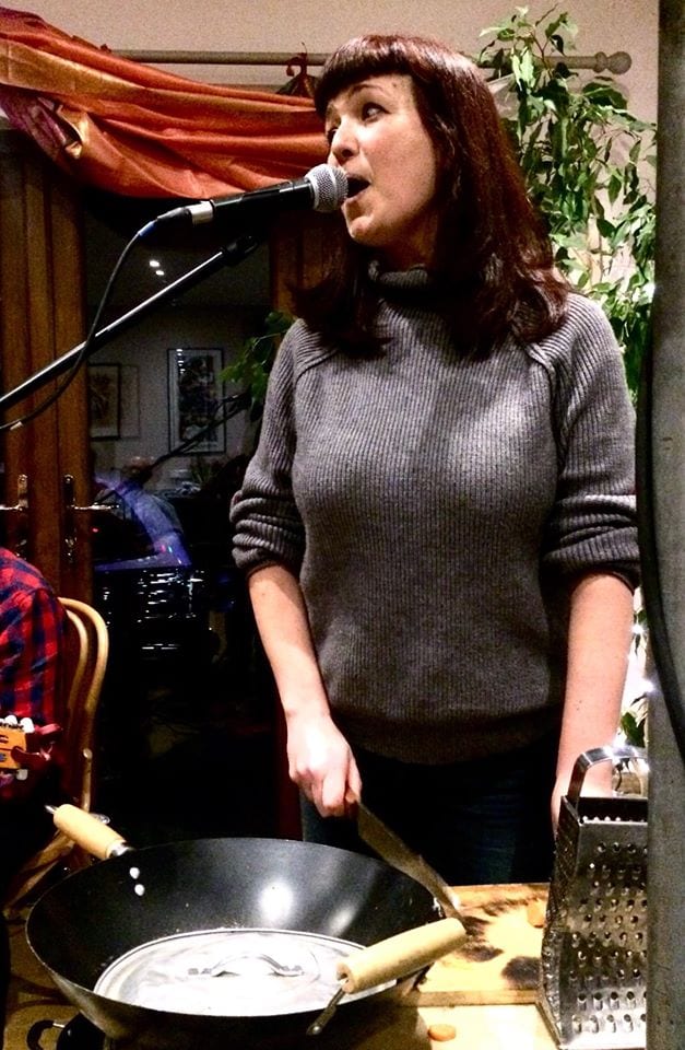 Singing in the kitchen