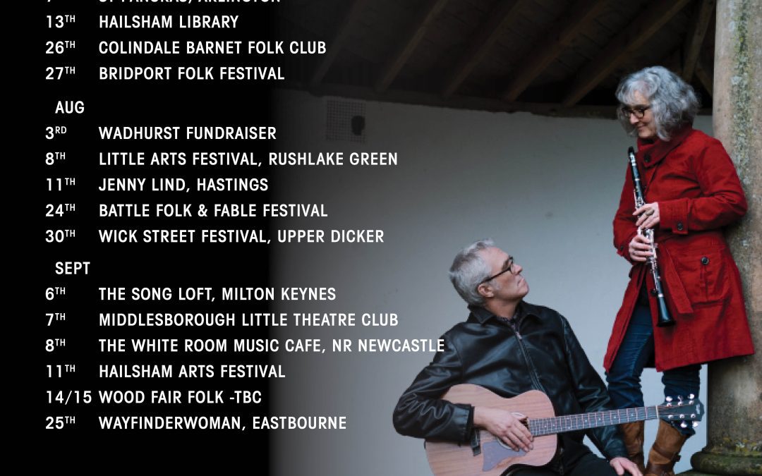 A summer of gigs coming up