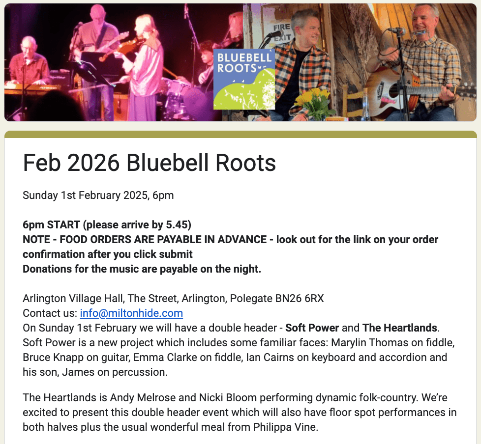 screenshot of booking form